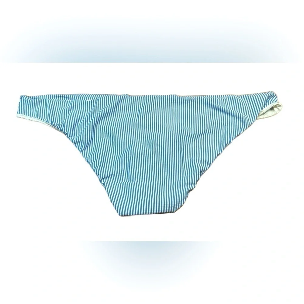 NWT J. Crew Hipster Bikini Bottom in Seersucker, Low-Rise, Moderate Coverage, 3X